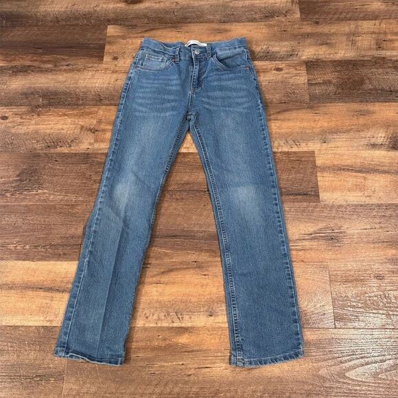 Levi's Youth 514 Performance Straight Jeans Blue Size 27x29 Measures 25x27 READ - Picture 1 of 9
